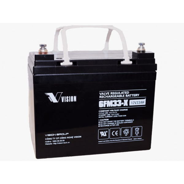 Ắc quy Vision 6FM33X 12V-33Ah